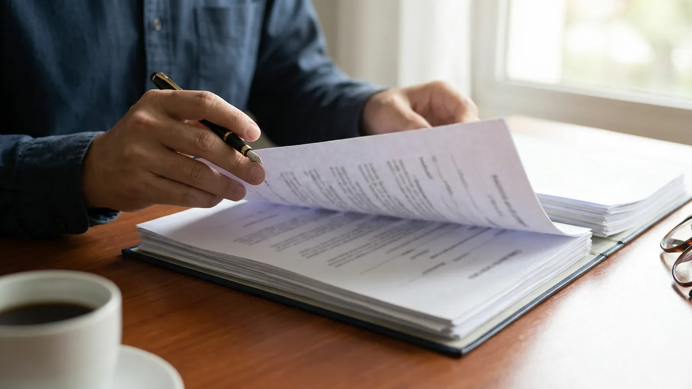 Lecture d'un contrat d'assurance professionnelle